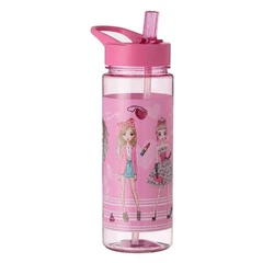 Пластмасова бутилка “Flip Top“-“Fashion Girls“, розова 650мл