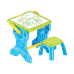 Магически трансформиращ се чин 2в1, Осветена дъска със столче, Mangnatic Board Desk with Chair , 75 x 40 x 37 cm