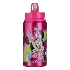 Детска алуминиева бутилка “Minnie“, с “Flip Top“ затварящо се капаче, фуксия 500мл