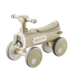 Детско колело за баланс и прохождане Kids, Със звукови и светлинни ефекти, Подвижна перка, 56.5X26.5X41.5 cm, 1,5 + години