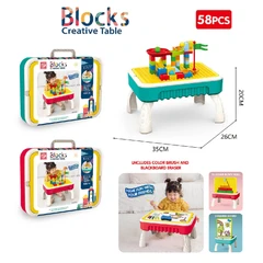 КОНСТРУКТОР ПЪРЗАЛКА С МАСА-КУФАР 58 ЧАСТИ