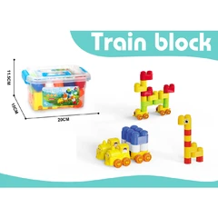 КОНСТРУКТОР В ПРОЗРАЧЕН КУФАР 34 ЧАСТИ 2 ЦВЯТА