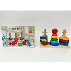 ДЪРВЕН СОРТЕР НИЗАНКА 3 КОЛОНИ С ПИРАМИДА