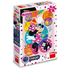 ПЪЗЕЛ DISNEY MINNIE 100 XL части, НЕОН, 27 х 4 х 19 cm, 5+ години