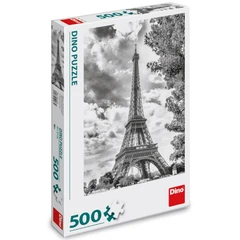 ПЪЗЕЛ АЙФЕЛОВА КУЛА ЧЕРНО-БЯЛА 500 части, 33 х 3 х 23 cm, 10+ години