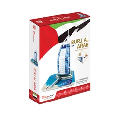 CubicFun 3D Пъзел BURJ AL ARAB, 46 части, 24x16.8x4.7 см., 3+ години