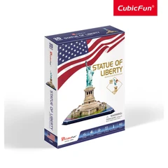 CubicFun 3D Пъзел STATUE OF LIBERTY, 39 части, 29.8x21.8x6 см., 5+ години