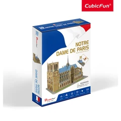 CubicFun Пъзел 3D Notre Dame de Paris, 53 части, 24x16.8x4.7 см., 3+ години