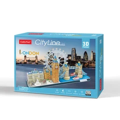 CubicFun 3D Пъзел CITY Line LONDON, 107 части, 29.8x21.8x6 см., 5+ години