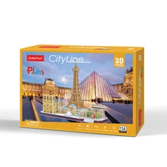 CubicFun 3D Пъзел CITY Line PARIS, 114 части, 29.8x21.8x6 см., 5+ години