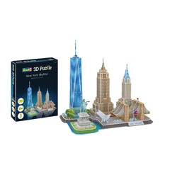 CubicFun 3D Пъзел CITY LINE NEW YORK CITY, 123 части, 29.8x21.8x6 см., 5+ години