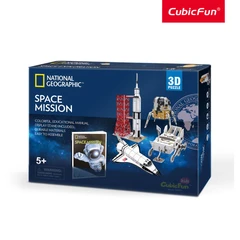 CubicFun Пъзел 3D National Geographic Космическа мисия Space Mission 80 части, 29.8x21.8x6 см., 6+ години