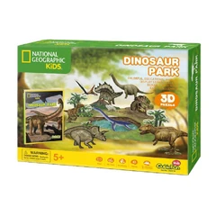 CubicFun 3D Пъзел ДИНОЗАВРИ NATIONAL GEOGRAPHIC KIDS, 43 части, 29.8x21.8x6 см., 5+ години