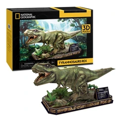 CubicFun Пъзел 3D National Geographic Tyrannosaurus Rex, 52 части, 21.8x29.8x4.5 см., 3+ години