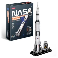 CubicFun Пъзел 3D NASA Ракета Apollo Saturn V 136 части, 6.2x29.9x22 см., 