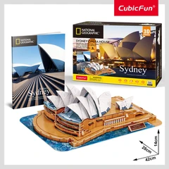 CubicFun Пъзел 3D Sydney Opera House, 86 части, 6x29.7x22 см., 8+ години