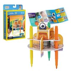 CubicFun 3D пъзел National Geographic STEM Рисуващ робот, 13 части, 4.5x16x26 см., 5+ години