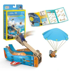 CubicFun 3D пъзел National Geographic STEM Парашут с изстрелвачка, 48 части, 4.5x16x26 см., 5+ години