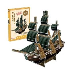 Cubic Fun Пъзел 3D Queen Anne's Revenge, 24 части, 1.8x16x22 см, 8+ години