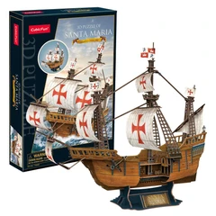 CubicFun 3D Пъзел кораб Santa Maria 204 части, 33x22.7x4.7 см., 8+ години