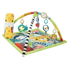 Активна гимнастика преносима и сгъваема Fisher Price 3-in-1 Rainforest Sensory Baby Gym, 62 х 45.5 х 9.5 см.