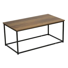 Помощна масичка с метална рамка и MDF плот, 90x48x40 см