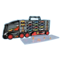 Куфар-Камион с 12 колички и пътни знаци, 1:64, 3+ години