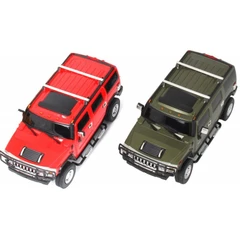 Метална кола 1:24 R/C Hummer H2, Радиоуправляем модел, Светлини, 28x14x11 cm