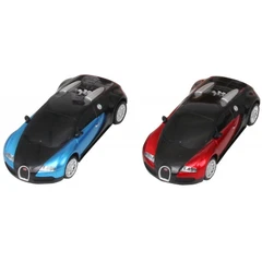 Метална кола 1:24 R/C Bugatti Veyron със дистанционно тип волан, Радиоуправляем модел, Светлини, 42x13x29 cm