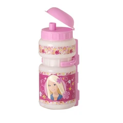 Шише за вода със стойка Disney Barbie, За велосипед, 350ml., Розов