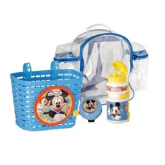 Детски велоаксесоари комплект кошница, бидонче за вода и звънче Disney Mickey Mouse