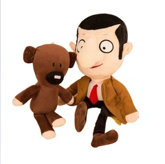 Комплект плюшени играчки М-р Бийн и Теди, Mr.Been and Teddy, 25 - 35 cm, 3+ години