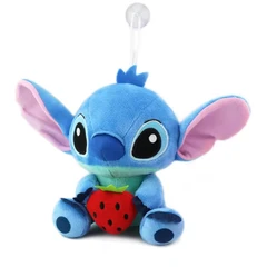 Плюшена играчка Stitch  with fruit, Lilo and Stitch, 20cm, 3+ години, Син