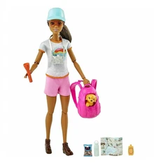 Кукла Барби на Поход с домашен любимец, Barbie Hiking doll, 30 cm