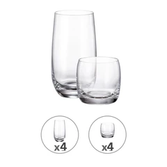 Комплект за аперитив и безалкохолно Bohemia Royal Party 8 части