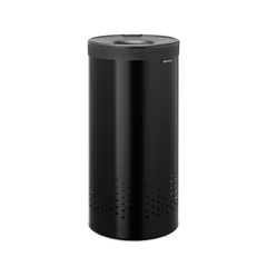 Кош за пране Brabantia 35L, Matt Black, пластмасов капак