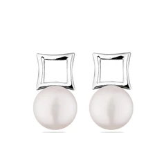 Обеци Swan Pearls CA5108W Бели Перли, Сребро 925