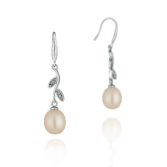 Обеци Swan Pearls CAA002P Розова Перла, Сребро 925