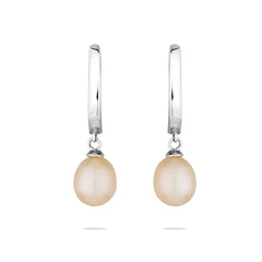 Обеци Swan Pearls CAA042P Розови Перли, Сребро 925