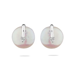 Обеци Swan Pearls D119EW Бели Перли, Сребро 925