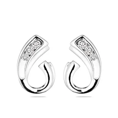 Обеци Swan Pearls END041E Цирконий, Сребро 925