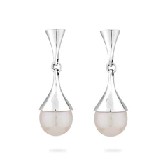 Обеци Swan Pearls IE0385W Бели Перли, Сребро 925, Перли