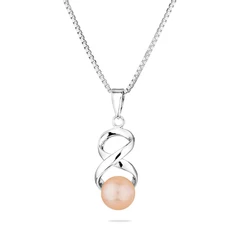 Колие Swan Pearls IEP0317P, Розова Перла, Сребро