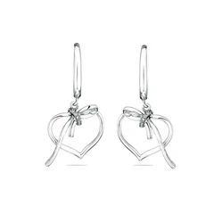 Обеци Swan Pearls JT8312E Сърца, Сребро 925