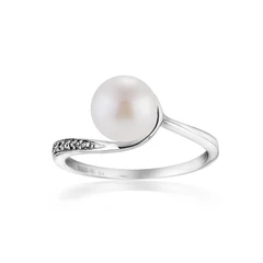 Пръстен Swan Pearls SH49RW54 Бяла перла, Сребро 925