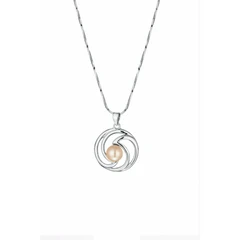 Колие Swan Pearls SP0311W, Бяла Перла, Сребро