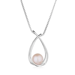 Колие Swan Pearls SP0474, Бяла Перла, Сребро