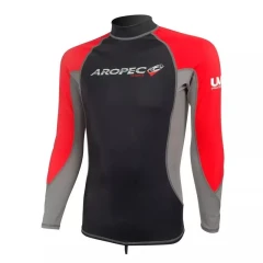 Мъжка блуза за водни спортове с UV защита Aropec SS-5K66M-RD, дълъг ръкав, M