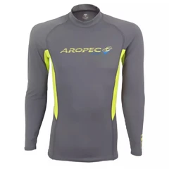 Мъжка блуза за водни спортове с UV защита Aropec SS-5K79M-TGY/LMY, UPF50+, M