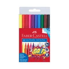 Faber-Castell Флумастери Grip, 10 цвята